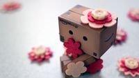 pic for Danbo And Flowers 